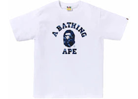 BAPE Color Camo College Tee (SS24) White/Navy
