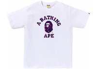 BAPE Color Camo College Tee (SS24) White/Purple
