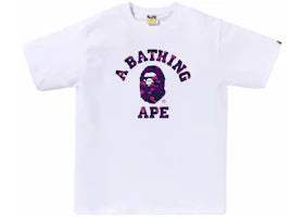 BAPE Color Camo College Tee (SS24) White/Purple