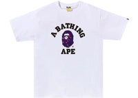 BAPE Color Camo College Tee (SS25) White/Purple