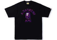 BAPE Color Camo College Tee Black Purple
