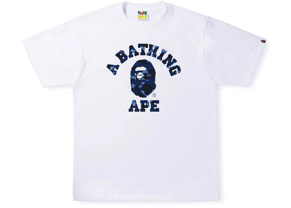 BAPE Color Camo College Tee White Navy - product view 2