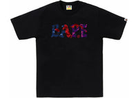 BAPE Color Camo Crazy Bape Logo Tee Black