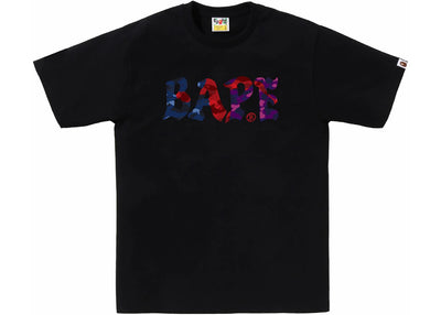 BAPE Color Camo Crazy Bape Logo Tee Black