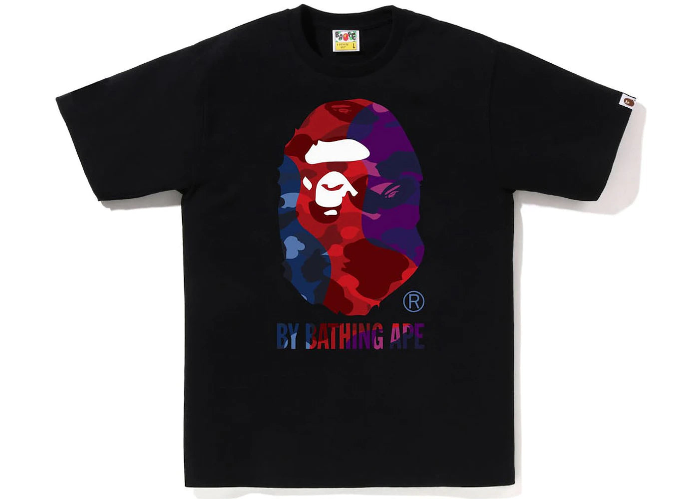 BAPE Color Camo Crazy By Bathing Ape Tee Black - vue 360