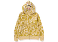 BAPE Color Camo Double Shark Full Zip Hoodie (SS24) Yellow