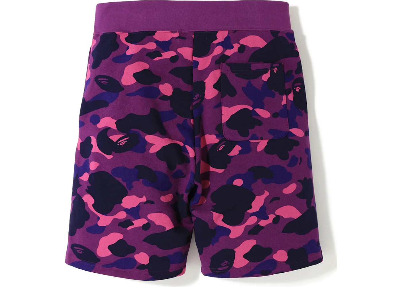 BAPE Color Camo Logo Sweat Shorts Purple - vue secondaire B