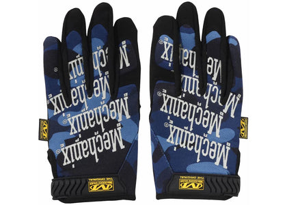 BAPE Color Camo Mechanix Wear Gloves Navy - product view 2