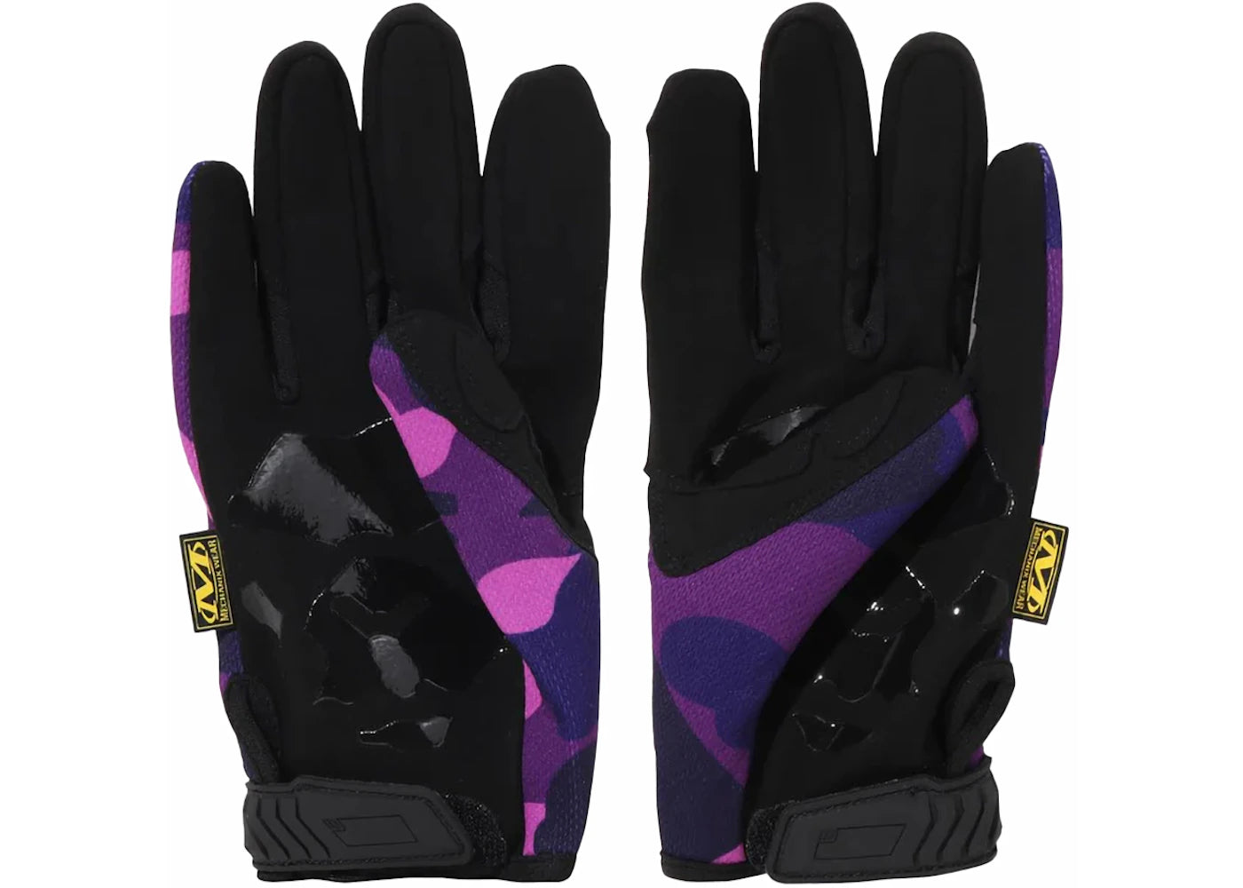 BAPE Color Camo Mechanix Wear Gloves Purple - vue secondaire B