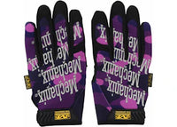BAPE Color Camo Mechanix Wear Gloves Purple