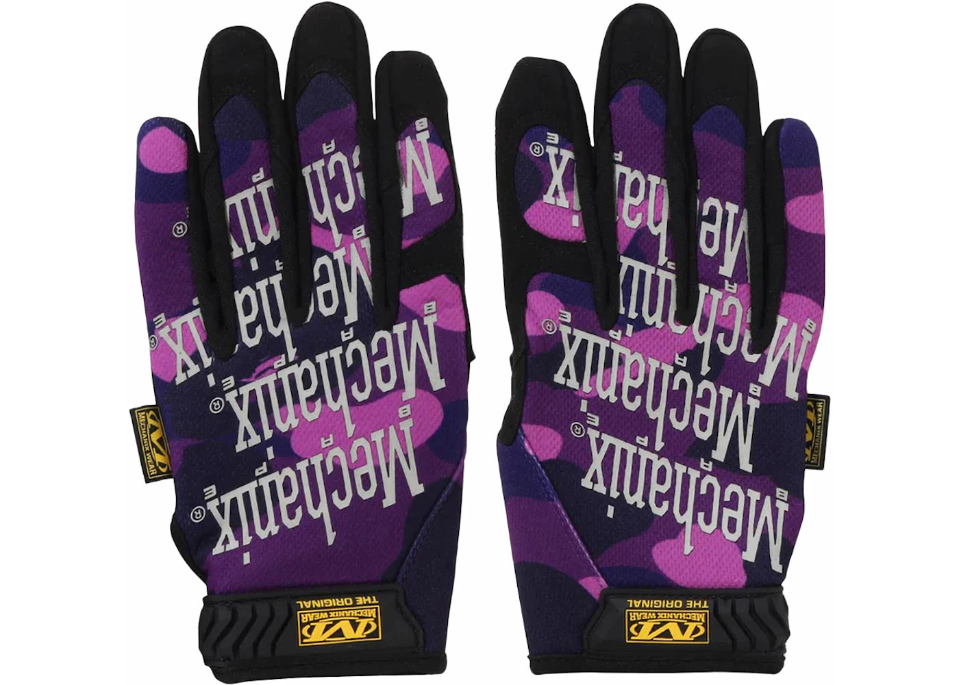 BAPE Color Camo Mechanix Wear Gloves Purple - vue secondaire A