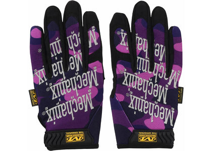 BAPE Color Camo Mechanix Wear Gloves Purple - product view 2