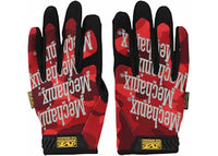 BAPE Color Camo Mechanix Wear Gloves Red