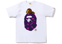 BAPE Color Camo Milo On Big Ape Tee (FW22) White Purple