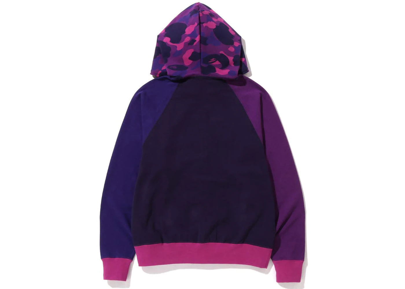 BAPE Color Camo Relaxed Fit Full Zip Hoodie Purple - vue secondaire B