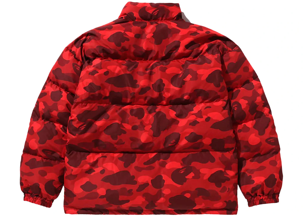 BAPE Color Camo Reversible Down Jacket Red - vue secondaire B