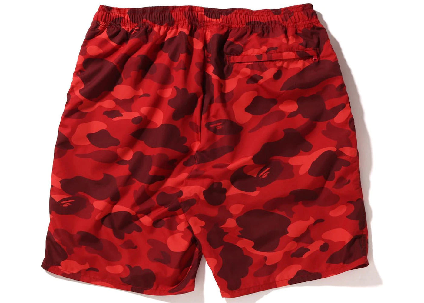 BAPE Color Camo Shark Beach Shorts (SS22) Red - vue secondaire B