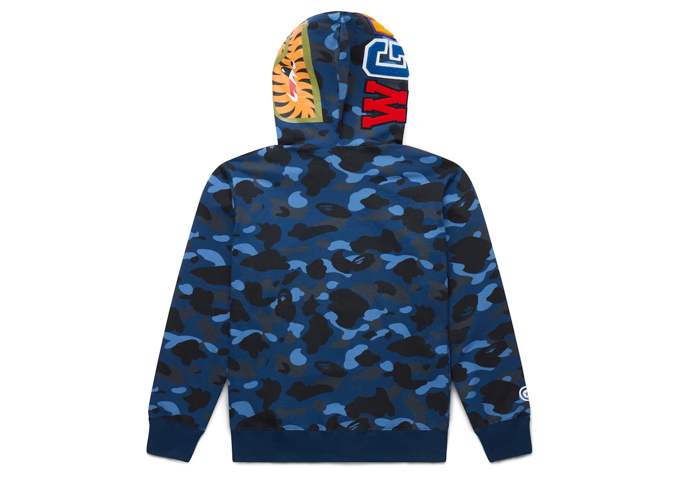BAPE Color Camo Shark Full Zip  Hoodie Blue - vue secondaire A