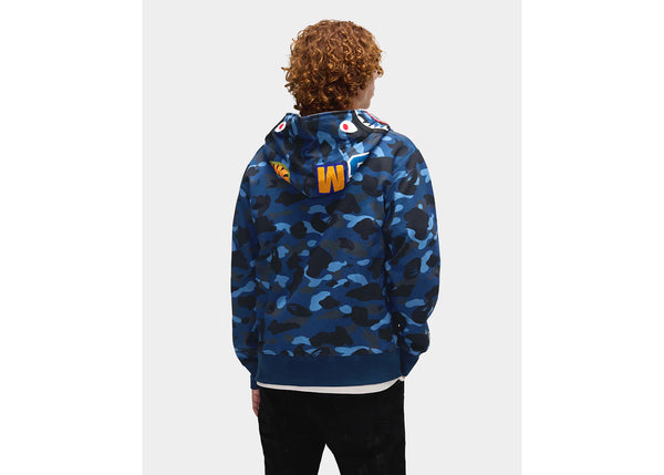 BAPE Color Camo Shark Full Zip  Hoodie Blue
