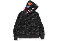 BAPE Color Camo Shark Full Zip Hoodie Schwarz