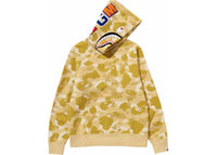 BAPE Color Camo Shark Pullover Hoodie Yellow