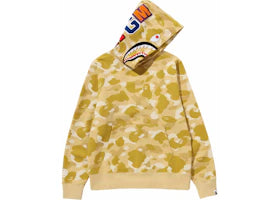 BAPE Color Camo Shark Pullover Hoodie Yellow