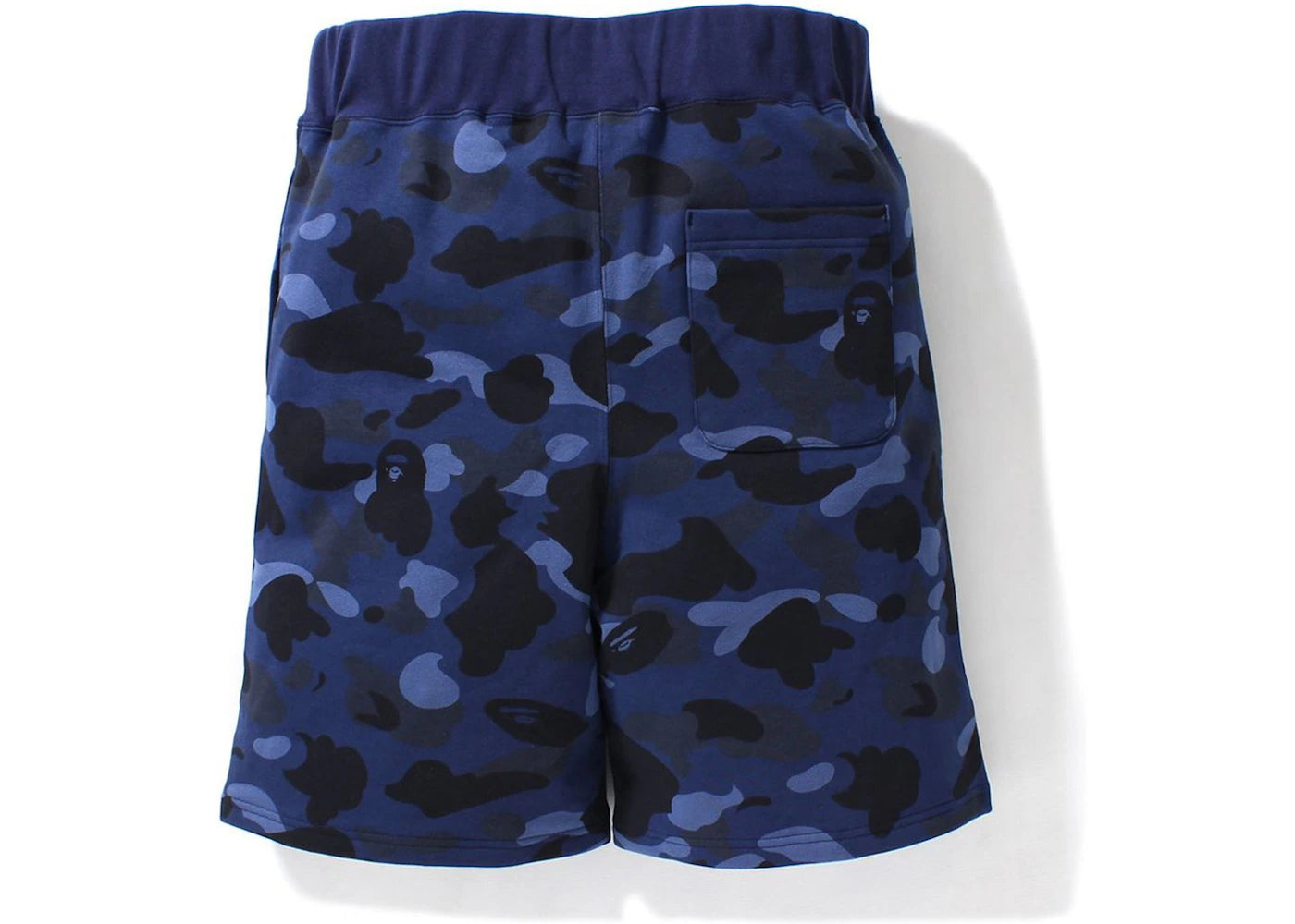 BAPE Color Camo Shark Sweat Shorts (SS21) Navy - vue secondaire B