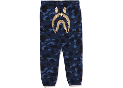BAPE Color Camo Shark Sweatpant Navy - authentic BAPE product