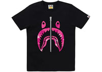 BAPE Women's Color Camo Shark Tee Black Pink