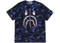 BAPE Color Camo Shark Tee Navy
