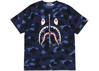 BAPE Color Camo Shark Tee Navy
