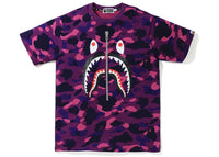 BAPE Color Camo Shark Tee Purple