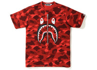 BAPE Color Camo Shark Tee Red