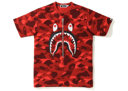 BAPE Color Camo Shark Tee Red - product view 2