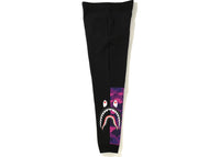 BAPE Color Camo Side Shark Slim Sweat Pants Black/Purple