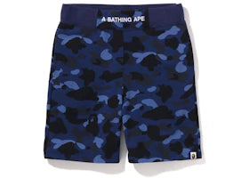 BAPE Color Camo Sweat Shorts (SS22) Navy