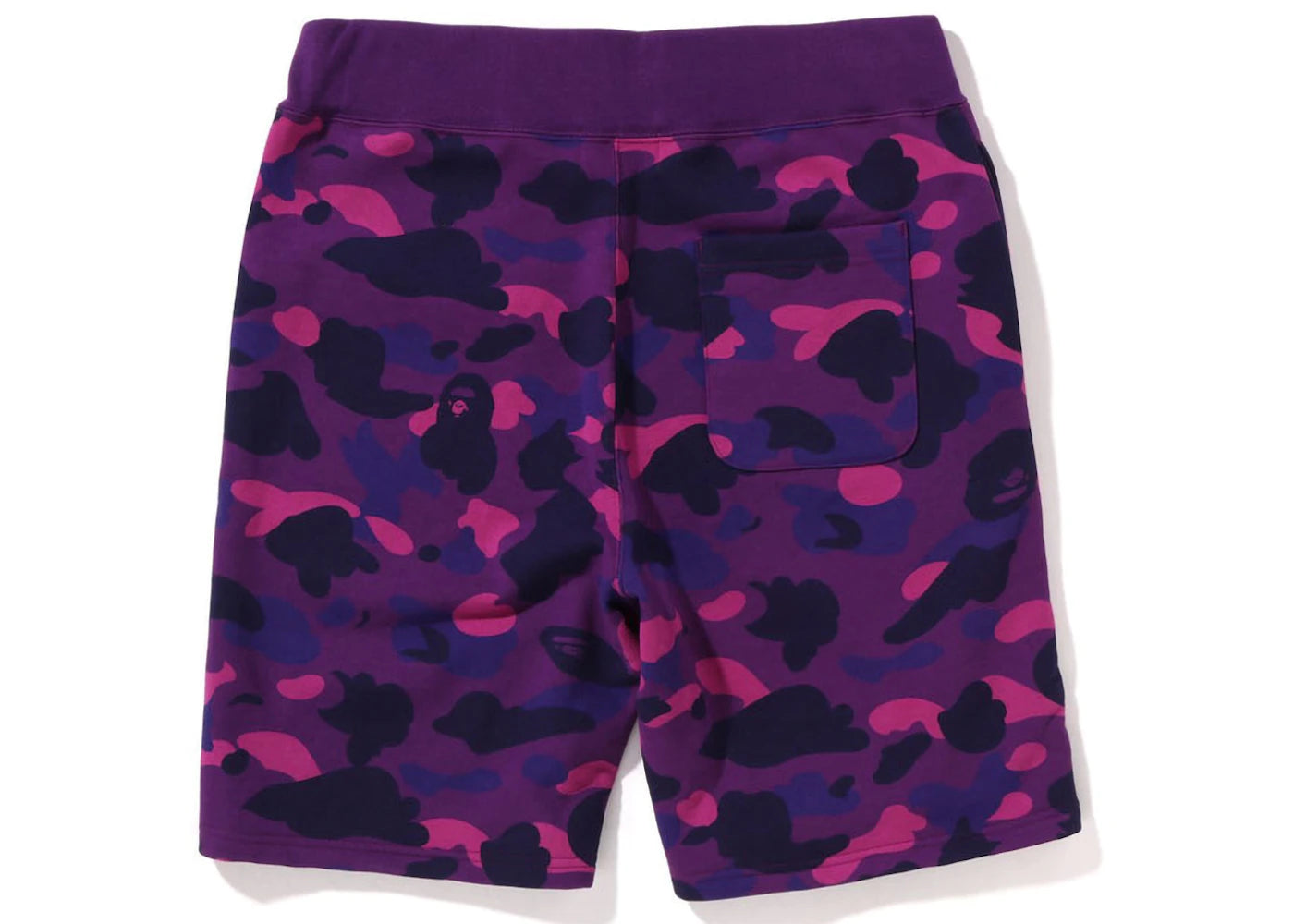 BAPE Color Camo Sweat Shorts (SS22) Purple - vue secondaire A