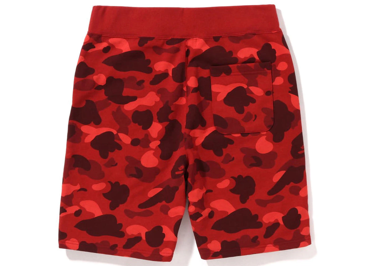 BAPE Color Camo Sweat Shorts (SS22) Red - vue secondaire B