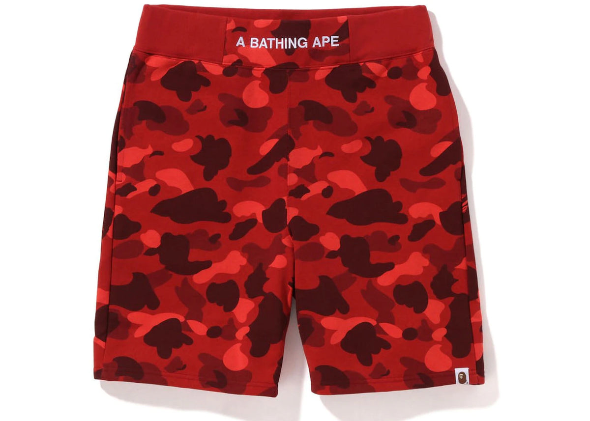 BAPE Color Camo Sweat Shorts (SS22) Red - vue secondaire A