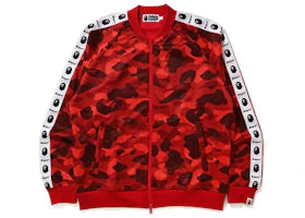 BAPE Color Camo Tape Jersey Top Red
