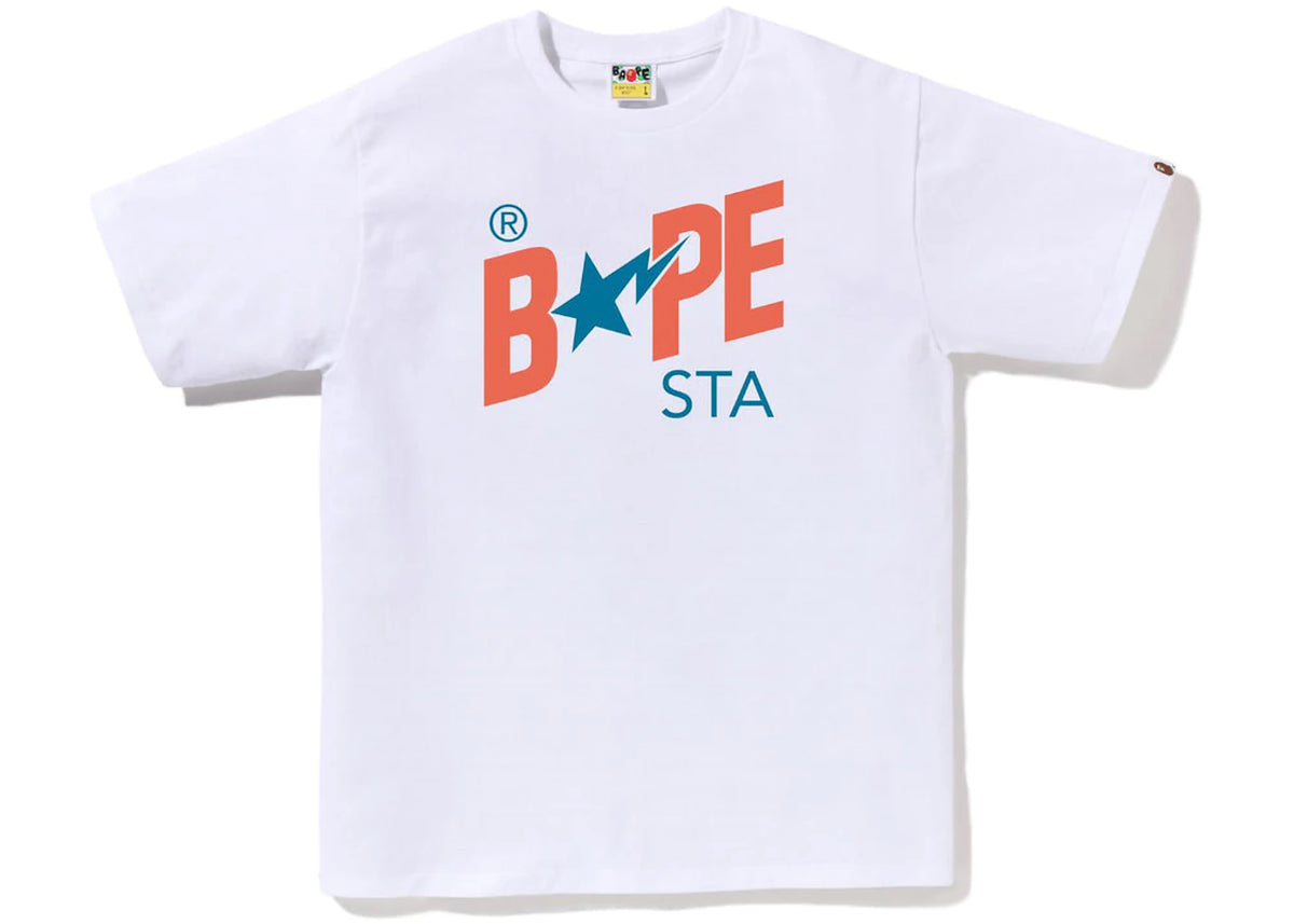 BAPE Colors Bape Sta Logo Tee (SS23) White - vue 360