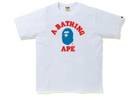 BAPE Colors College T-Shirt White/Blue