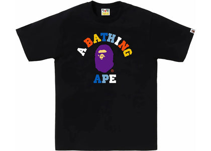 BAPE Colors College Tee (SS24) Black - authentic BAPE product