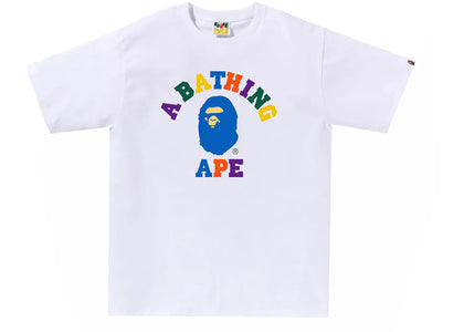 BAPE Colors College T-Shirt (FS24) Weiß