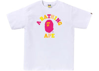 BAPE Colors College Tee Tee White