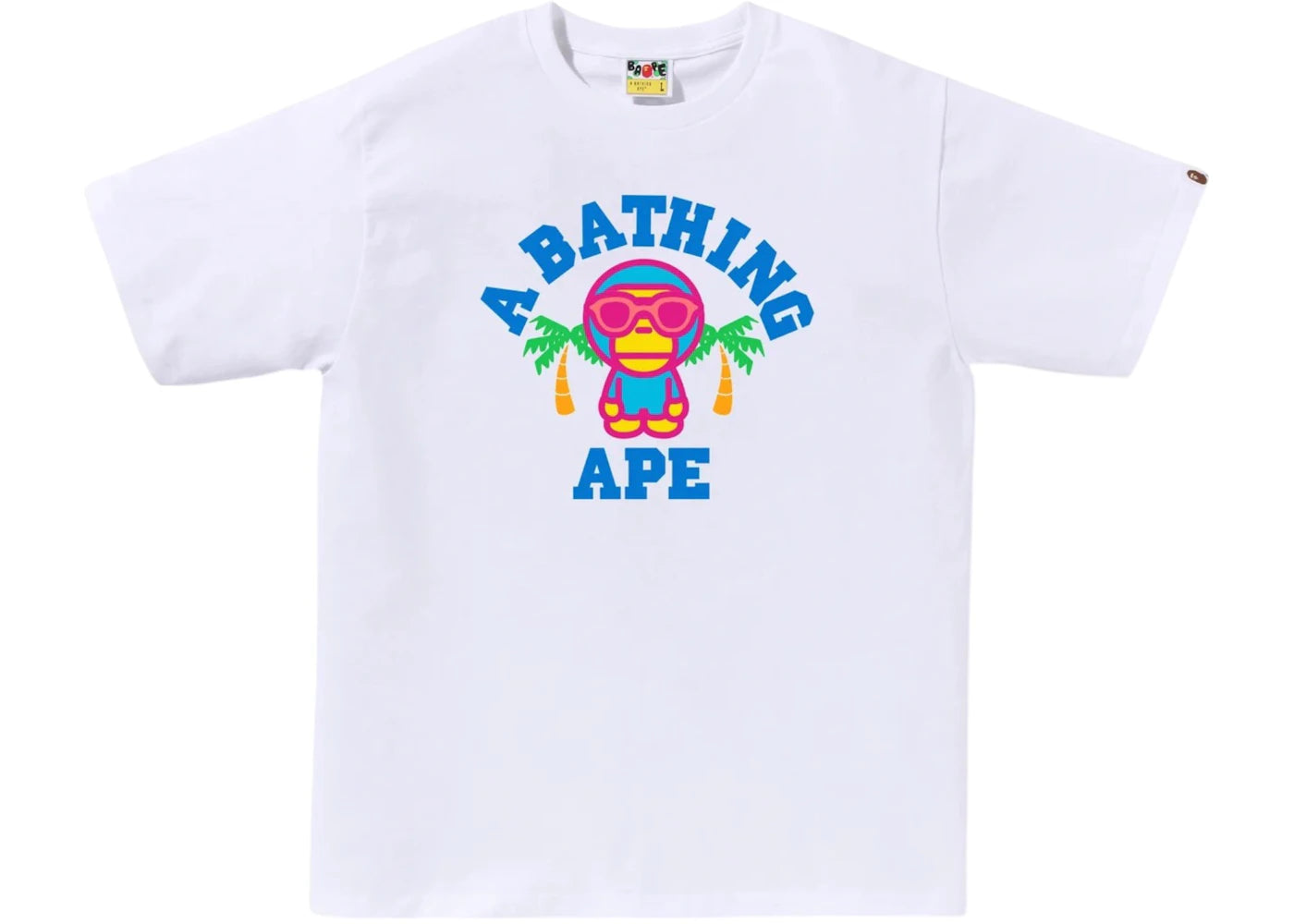 BAPE Colors Milo College Summer Tee (SS25) White