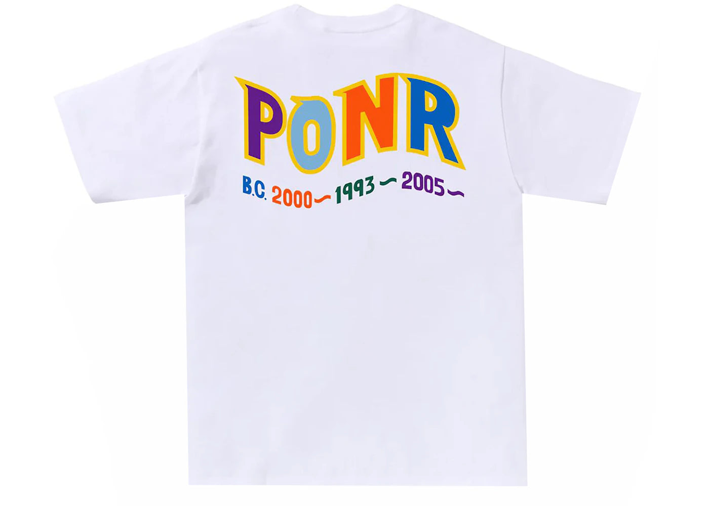 BAPE Colors Shark PONR Tee White - vue secondaire B