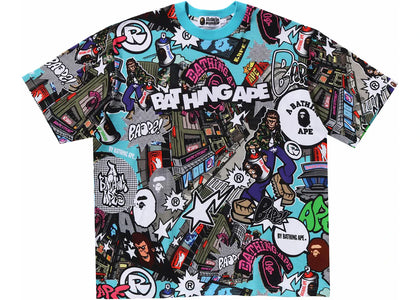 BAPE Comic Art Relaxed Fit Tee Multicolor - authentic BAPE product