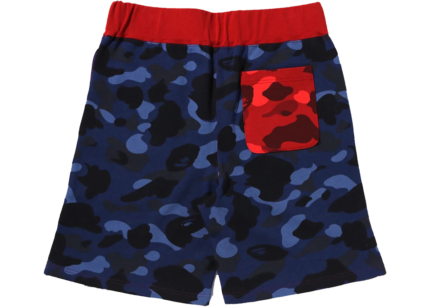 BAPE Crazy Camo Shark Sweat Shorts Purple - vue secondaire B