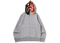 BAPE Crazy Face Full Zip Hoodie Grey